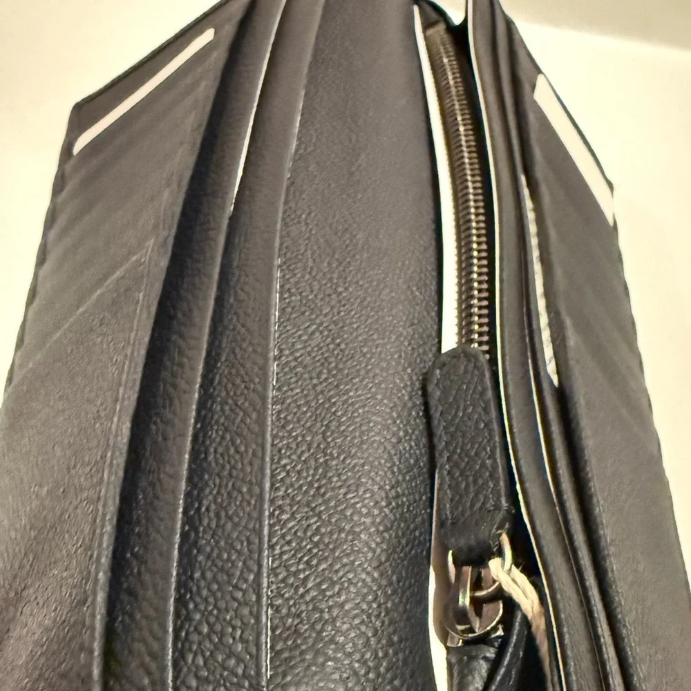 NWT $727 GIORGIO ARMANI Large Leather Wallet - Document Holders for Men
